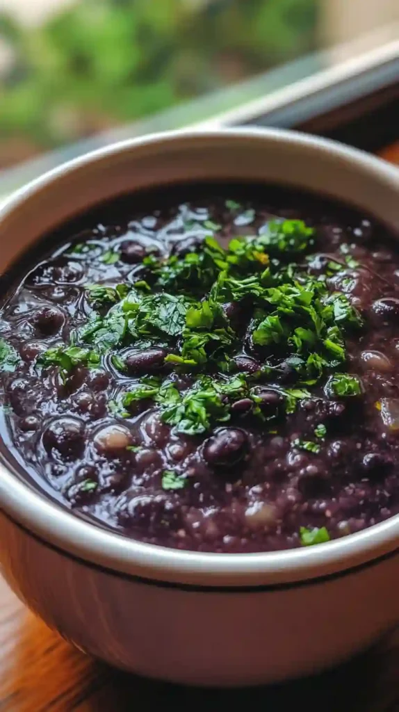 Purple Black Bean Soup